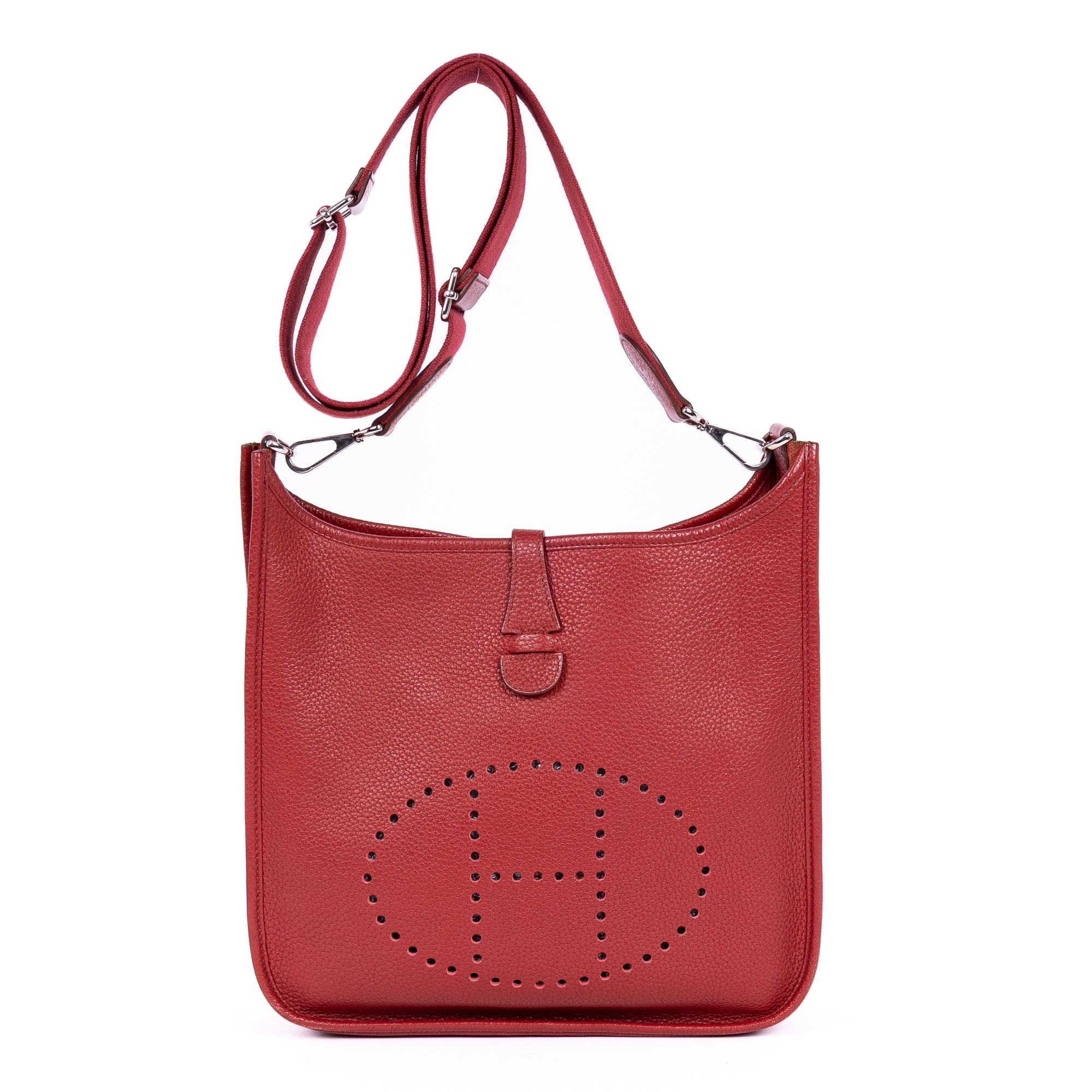 Shoulder Bag Evelyne III PM Red Epsom Leather