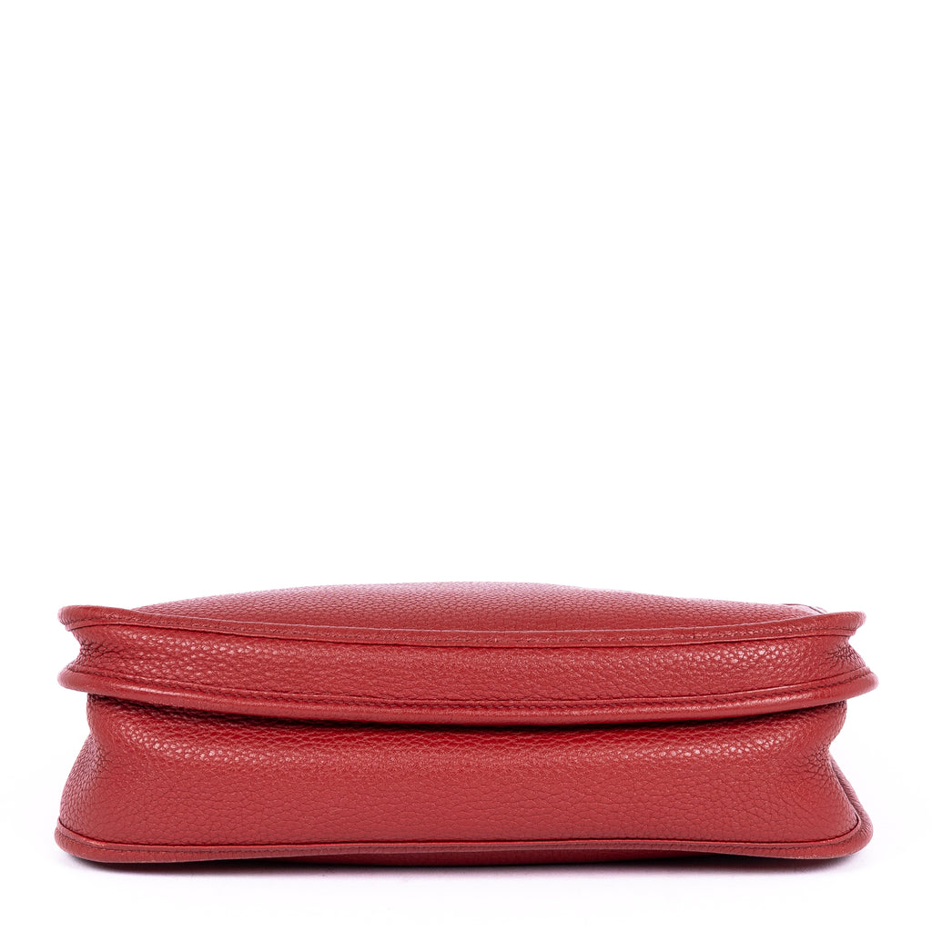 Shoulder Bag Evelyne III PM Red Epsom Leather