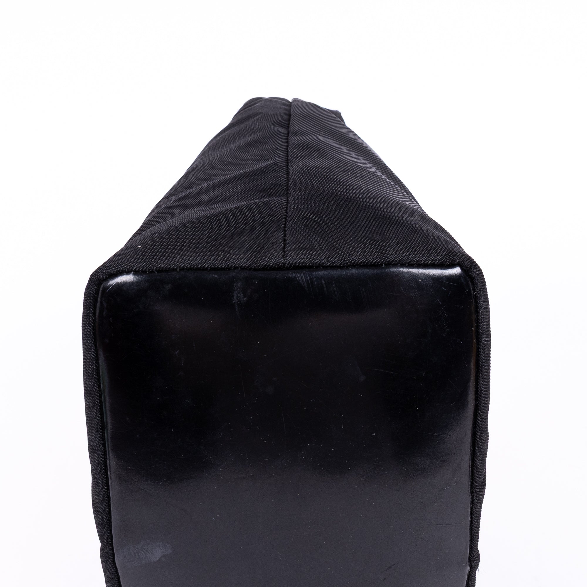 Shoulder Bag Vintage Bamboo Tote Black Monogrammed Canvas