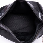 Shoulder Bag Vintage Bamboo Tote Black Monogrammed Canvas