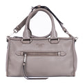 Handbag Bauletto Boston Small Grey Vitello Phenix Leather