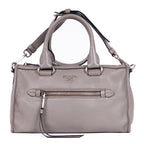 Handbag Bauletto Boston Small Grey Vitello Phenix Leather