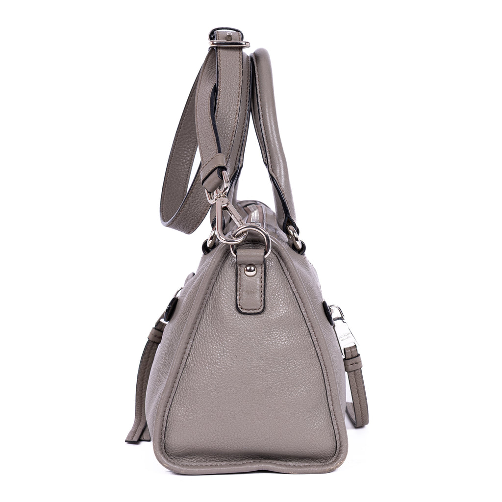 Handbag Bauletto Boston Small Grey Vitello Phenix Leather