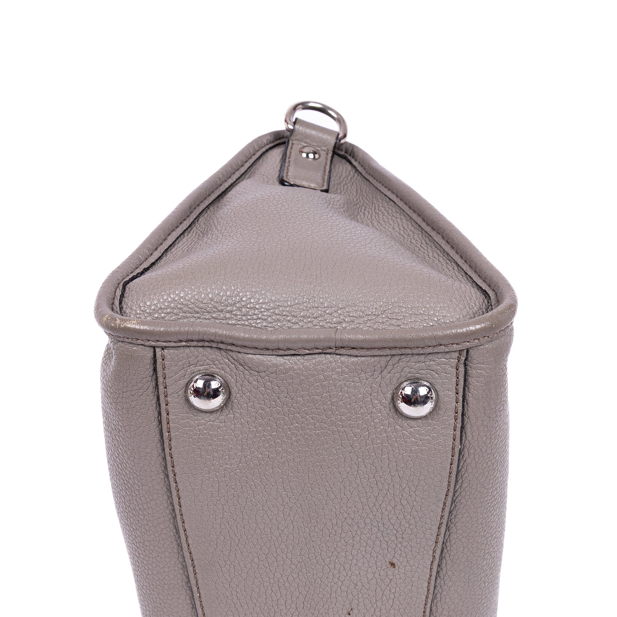 Handbag Bauletto Boston Small Grey Vitello Phenix Leather