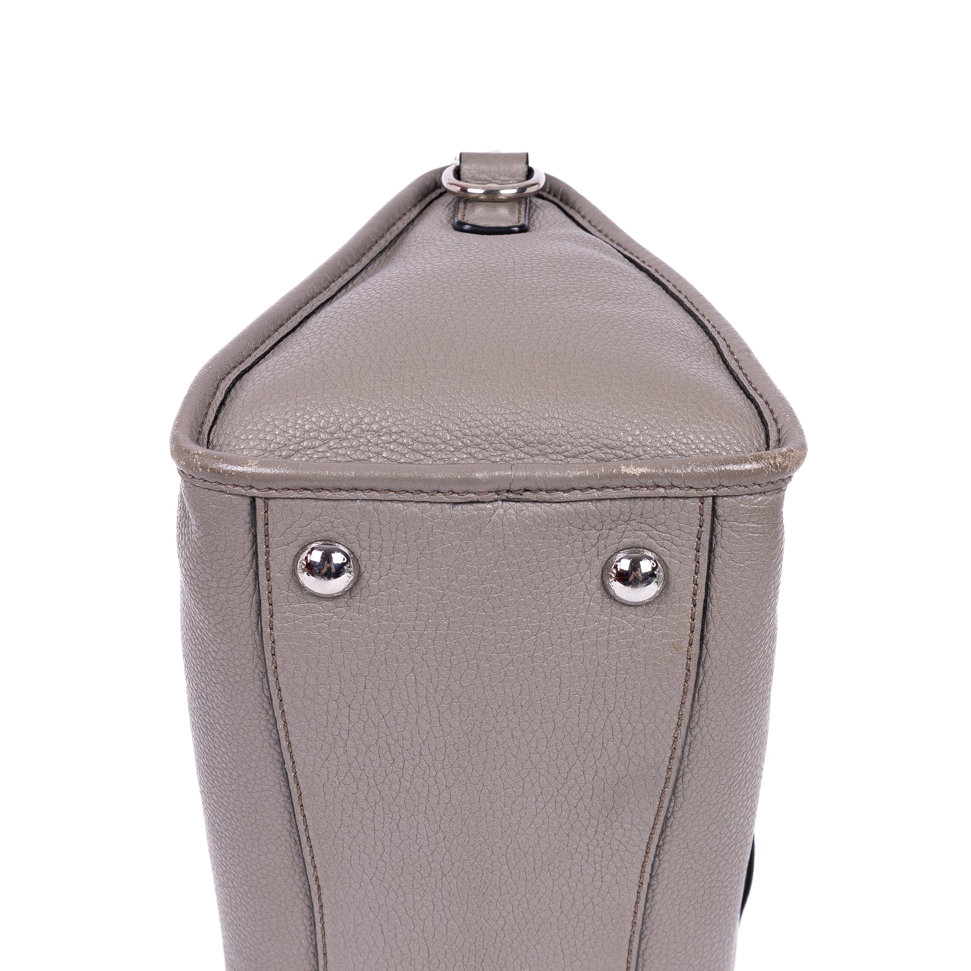 Handbag Bauletto Boston Small Grey Vitello Phenix Leather