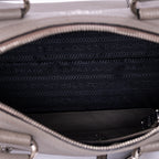 Handbag Bauletto Boston Small Grey Vitello Phenix Leather
