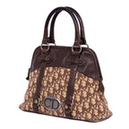 Handbag Vintage Top Handle Beige Oblique Diorissimo Canvas