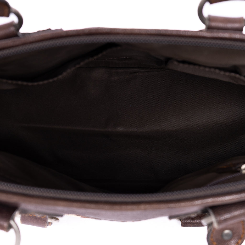 Handbag Vintage Top Handle Beige Oblique Diorissimo Canvas