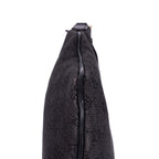 Shoulder Bag Large Flat Messenger Black Monogrammed Canvas