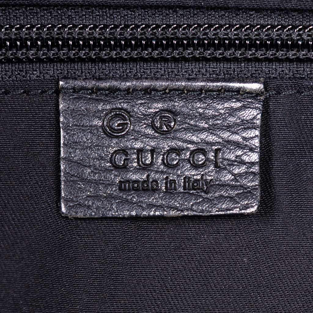 Shoulder Bag Large Flat Messenger Black Monogrammed Canvas