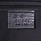 Shoulder Bag Large Flat Messenger Black Monogrammed Canvas