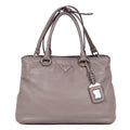 Handbag Medium Convertible Tote Grey Vitello Daino Leather