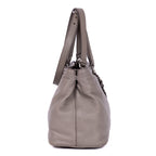 Handbag Medium Convertible Tote Grey Vitello Daino Leather