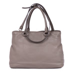 Handbag Medium Convertible Tote Grey Vitello Daino Leather