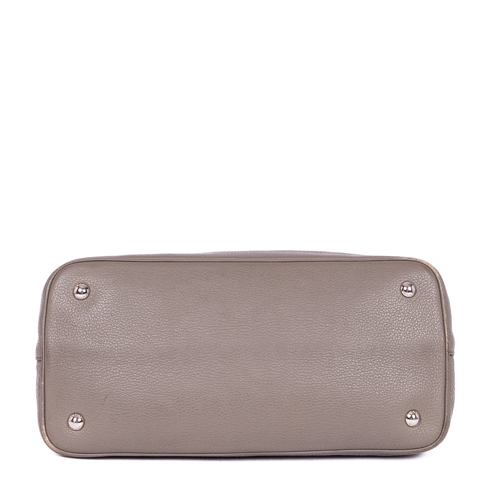 Handbag Medium Convertible Tote Grey Vitello Daino Leather