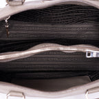 Handbag Medium Convertible Tote Grey Vitello Daino Leather