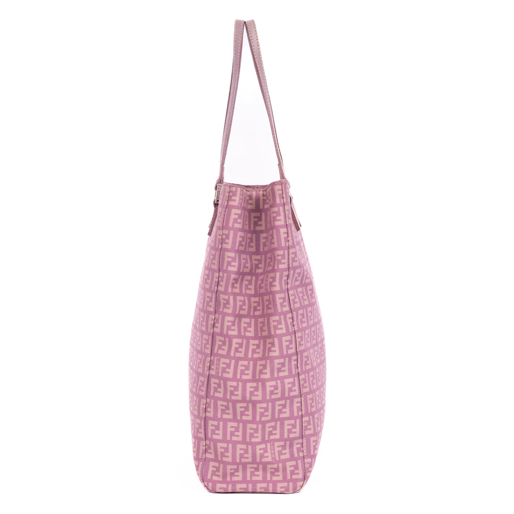 Shoulder Bag Vertical Tote Lilac Zucchino Canvas