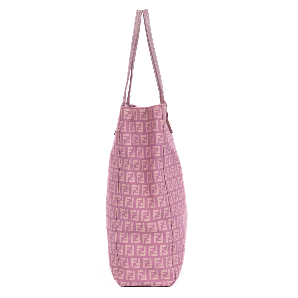 Shoulder Bag Vertical Tote Lilac Zucchino Canvas