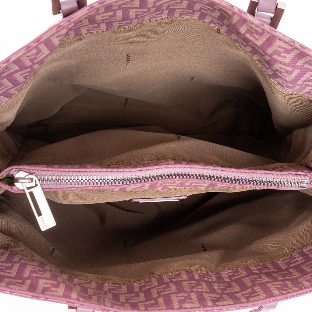 Shoulder Bag Vertical Tote Lilac Zucchino Canvas