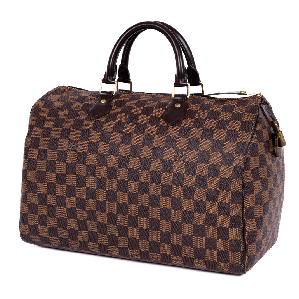 Handbag Speedy 35 Brown Damier Ebene
