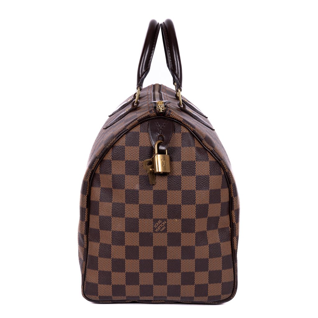 Handbag Speedy 35 Brown Damier Ebene