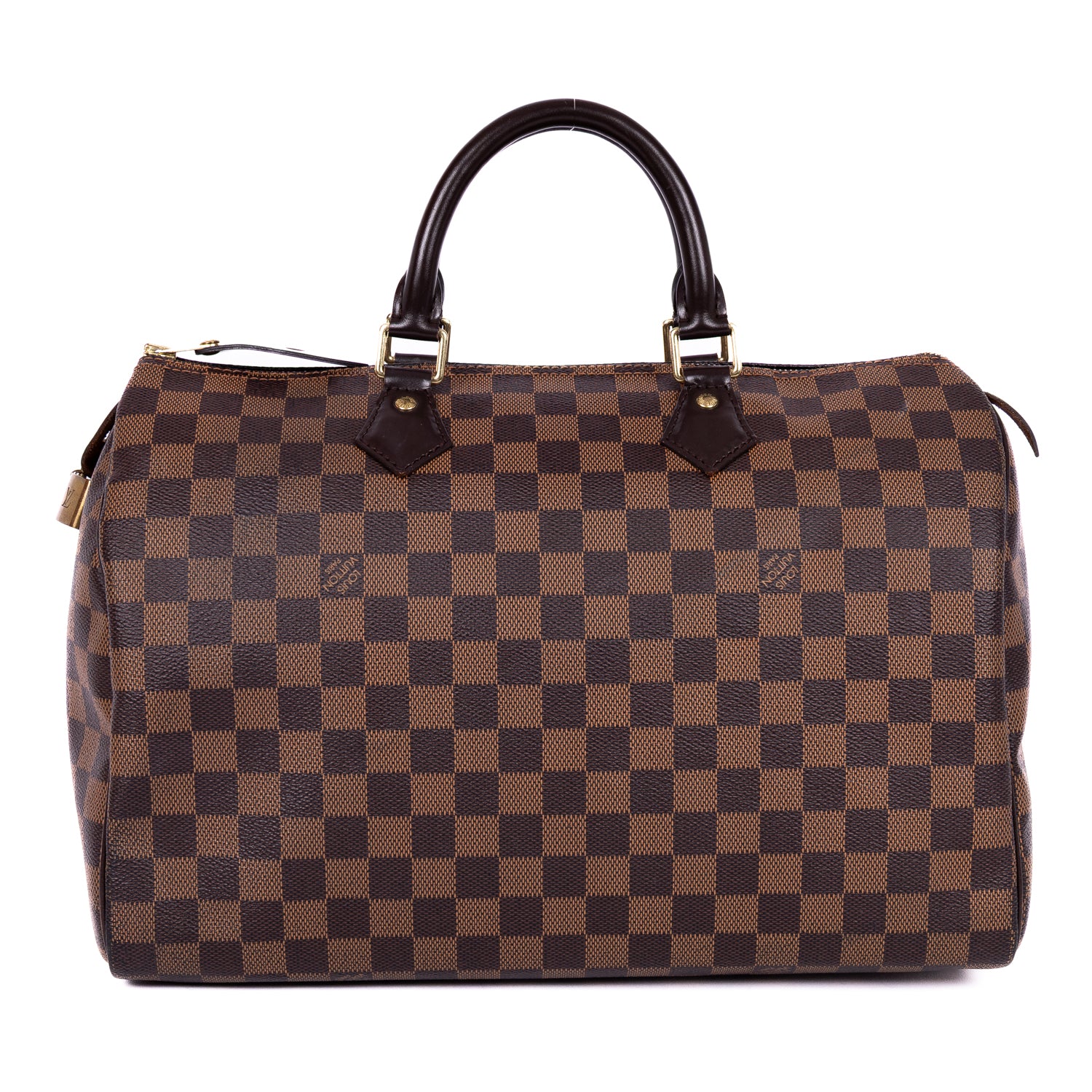 Handbag Speedy 35 Brown Damier Ebene