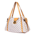 Shoulder Bag Stresa GM Ivory Damier Azur