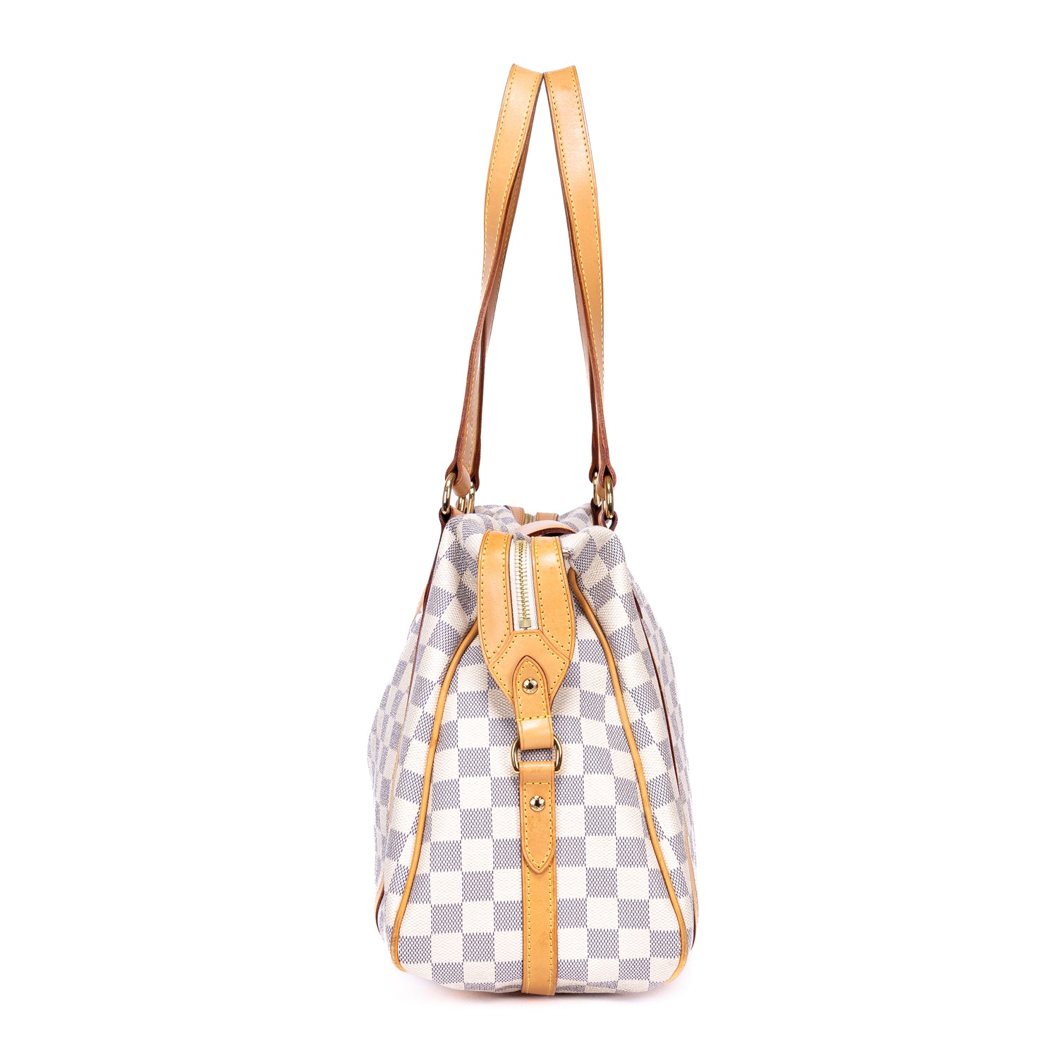 Shoulder Bag Stresa GM Ivory Damier Azur