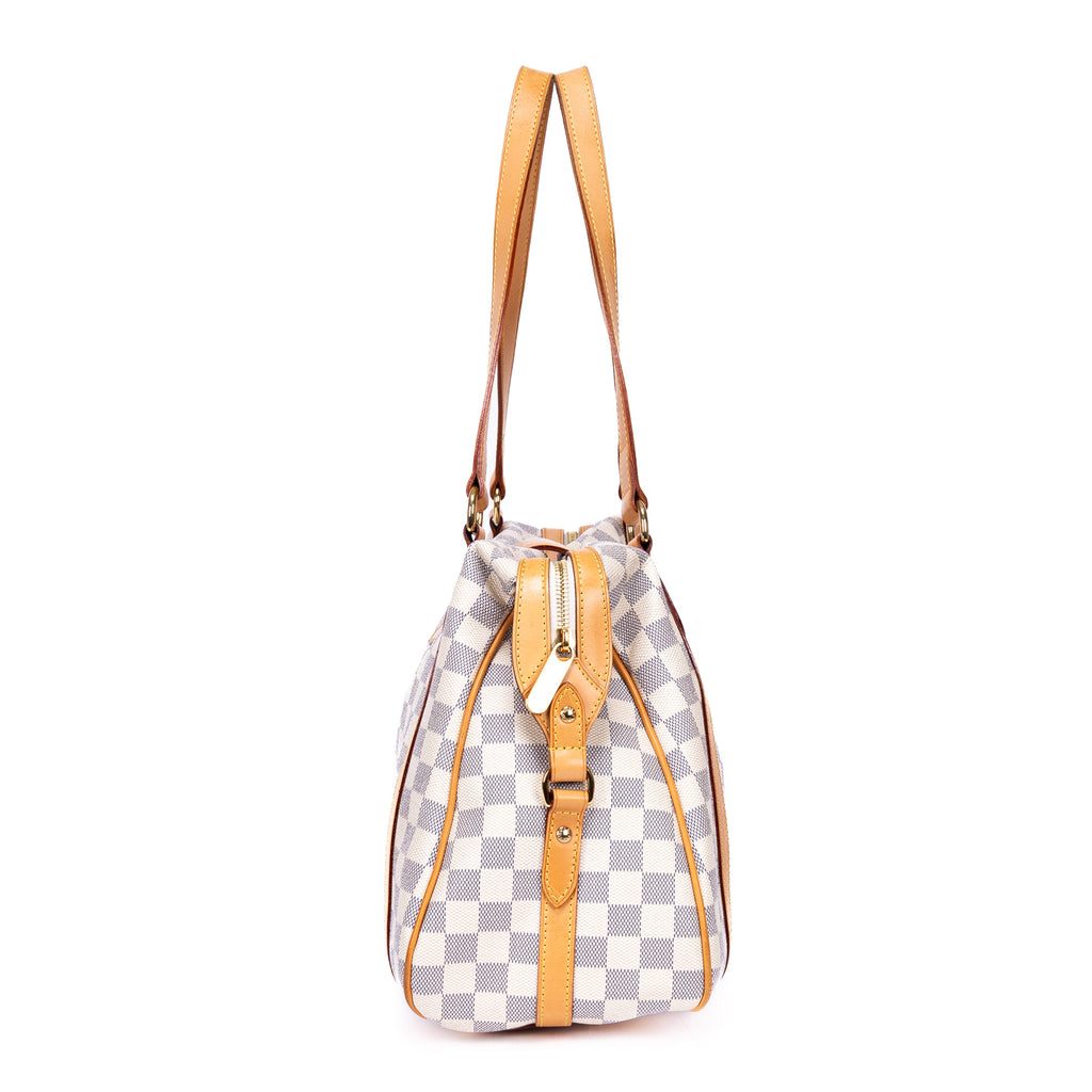 Shoulder Bag Stresa GM Ivory Damier Azur