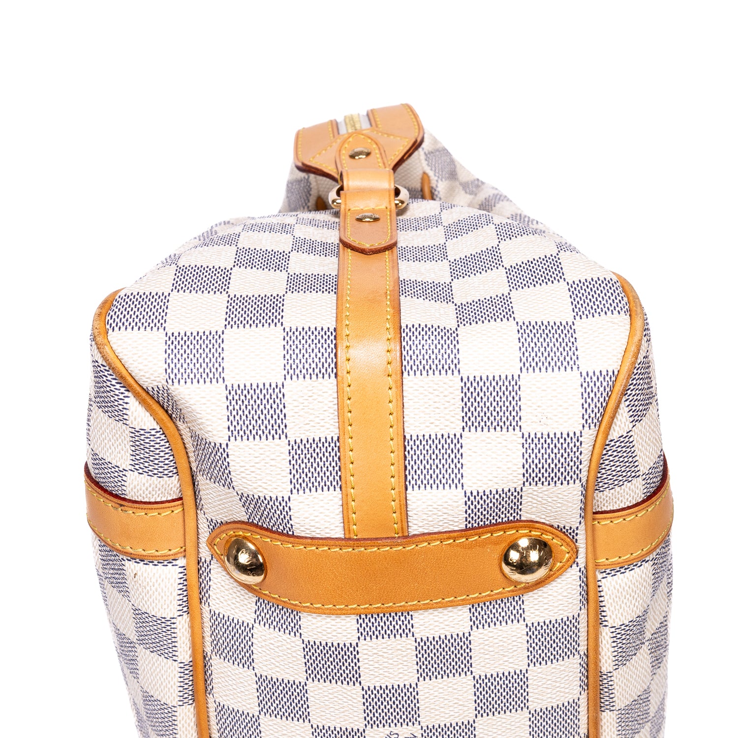 Shoulder Bag Stresa GM Ivory Damier Azur