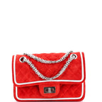 Shoulder Bag Reissue 2.55 Flap 224 Red Suede Quilted Leather