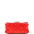 Shoulder Bag Reissue 2.55 Flap 224 Red Suede Quilted Leather