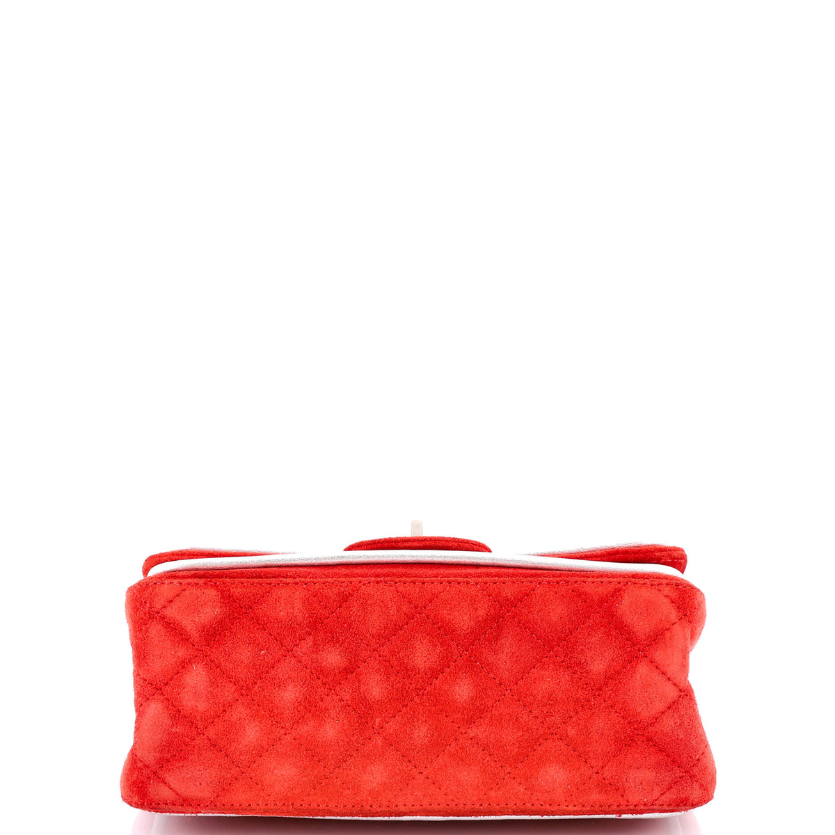 Shoulder Bag Reissue 2.55 Flap 224 Red Suede Quilted Leather
