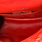 Shoulder Bag Reissue 2.55 Flap 224 Red Suede Quilted Leather