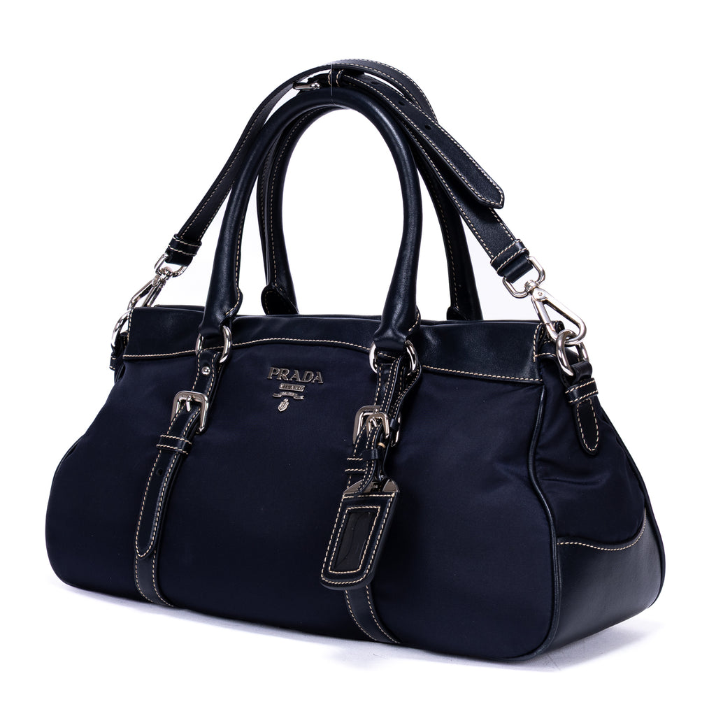 Shoulder Bag Re-Nylon Tote Navy Nylon Canvas