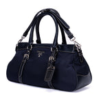 Shoulder Bag Re-Nylon Tote Navy Nylon Canvas