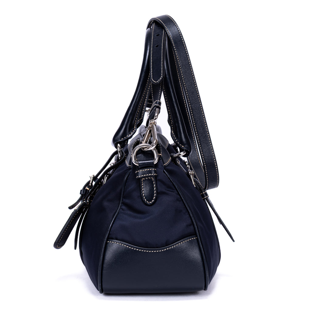 Shoulder Bag Re-Nylon Tote Navy Nylon Canvas