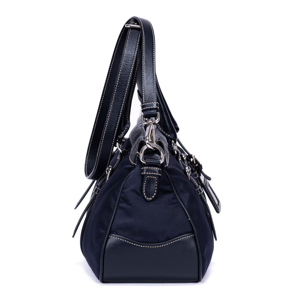 Shoulder Bag Re-Nylon Tote Navy Nylon Canvas
