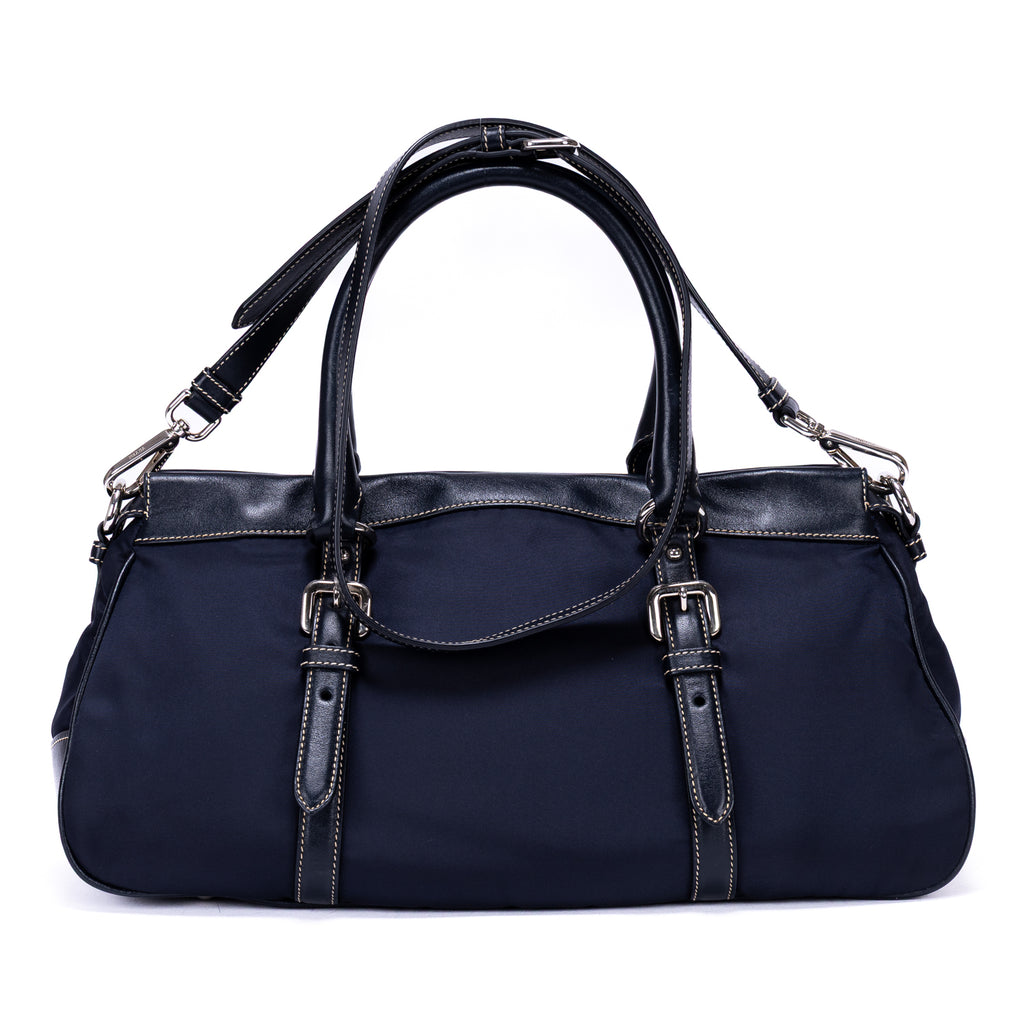 Shoulder Bag Re-Nylon Tote Navy Nylon Canvas