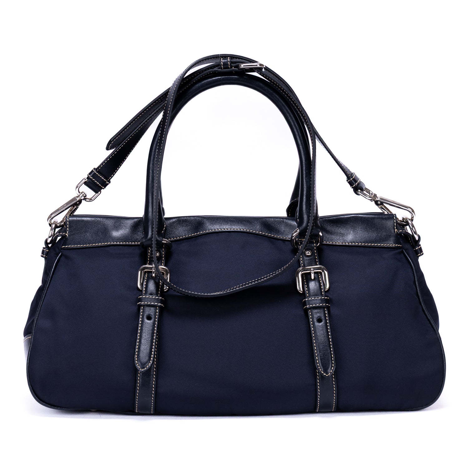 Shoulder Bag Re-Nylon Tote Navy Nylon Canvas