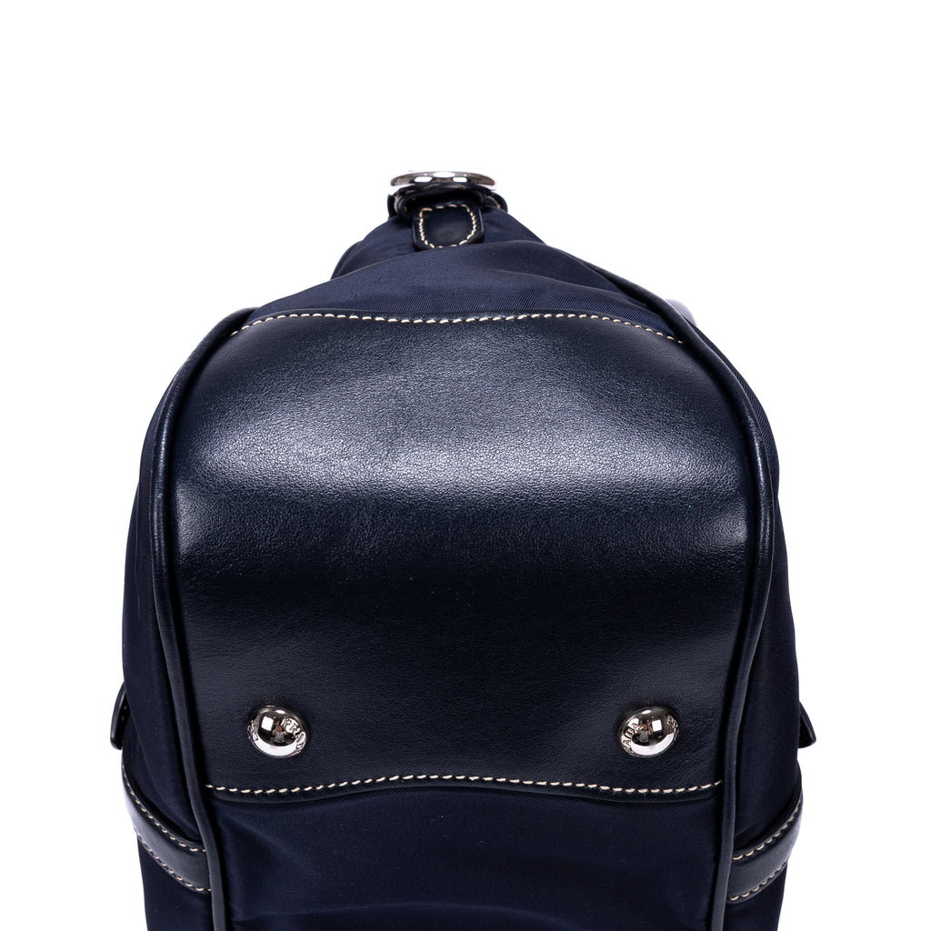 Shoulder Bag Re-Nylon Tote Navy Nylon Canvas
