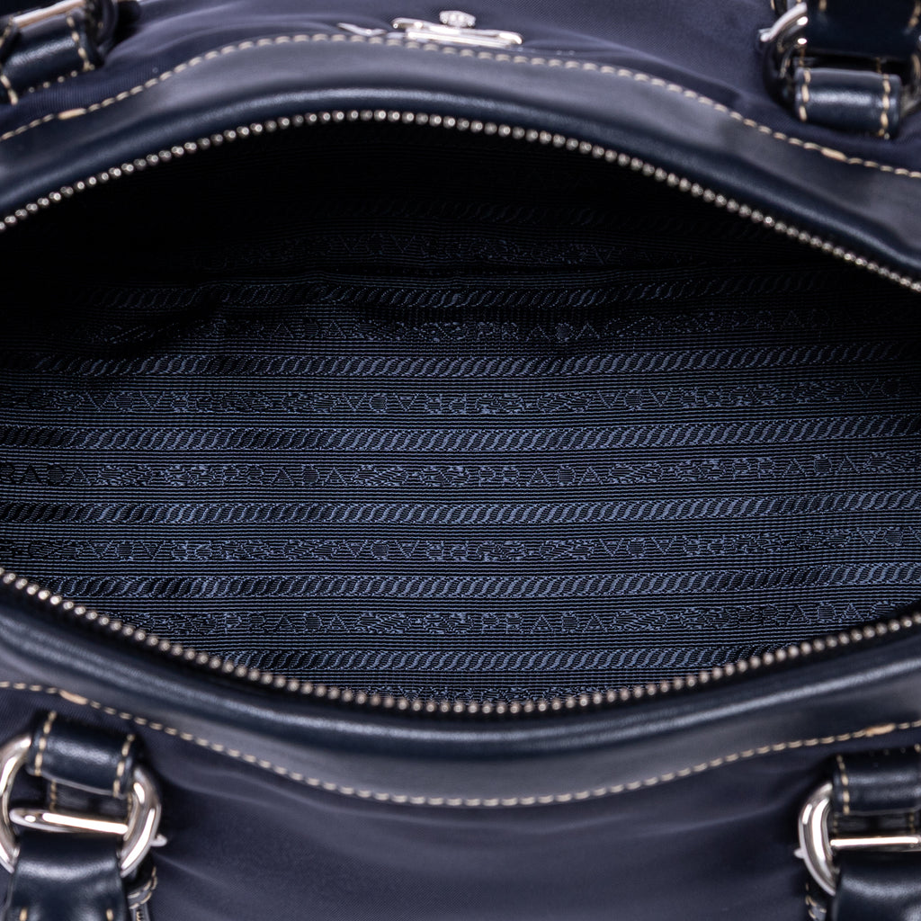 Shoulder Bag Re-Nylon Tote Navy Nylon Canvas