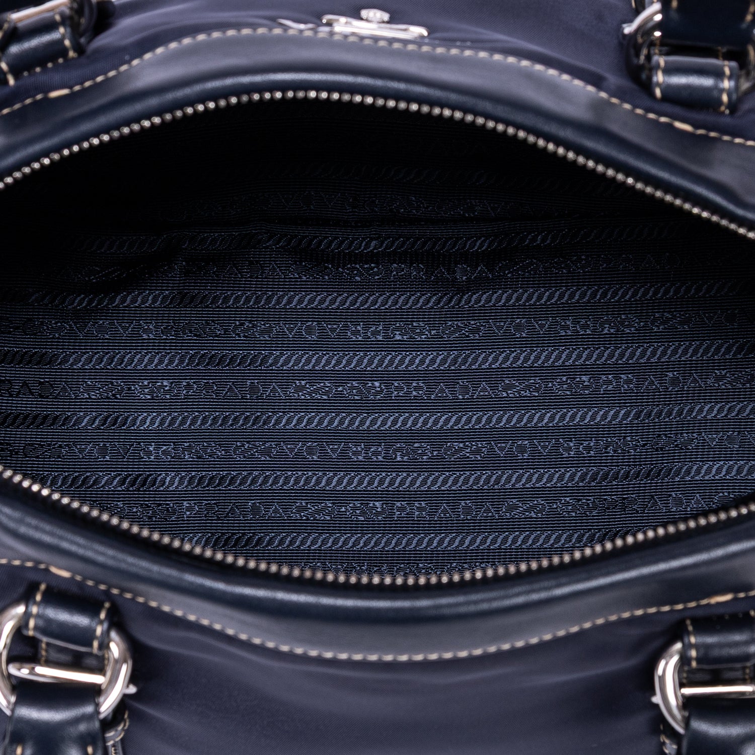 Shoulder Bag Re-Nylon Tote Navy Nylon Canvas