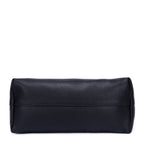 Shoulder Bag Shopping Tote Black Calfskin Leather