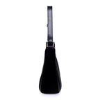 Shoulder Bag Ava Medium Black Velvet Canvas