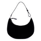 Shoulder Bag Ava Medium Black Velvet Canvas
