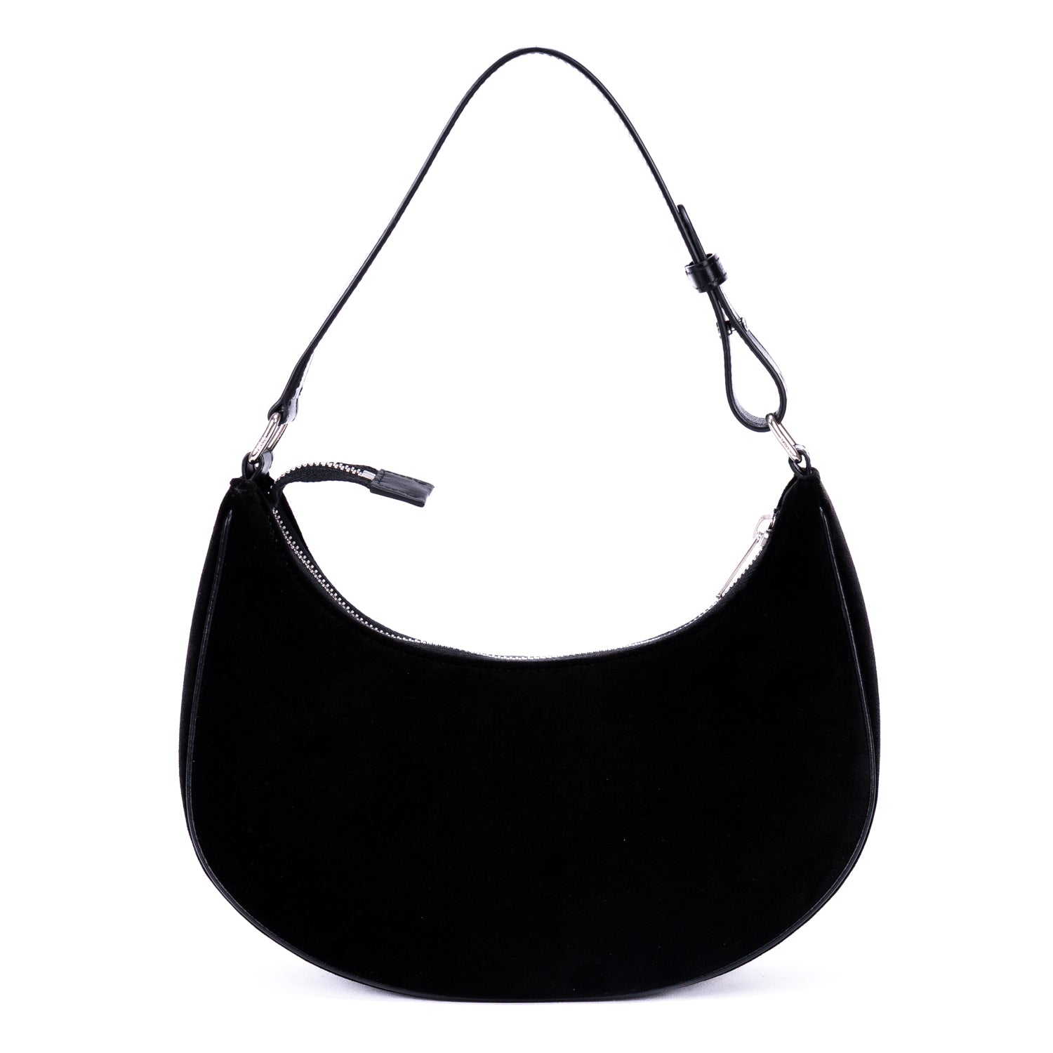 Shoulder Bag Ava Medium Black Velvet Canvas