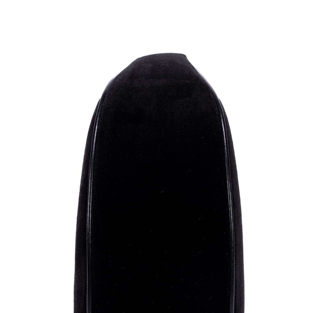 Shoulder Bag Ava Medium Black Velvet Canvas