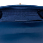 Shoulder Bag Boy Medium Blue Calfskin Quilted Leather