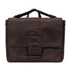 Shoulder Bag Men's Messenger Khaki Plain Nylon Canvas